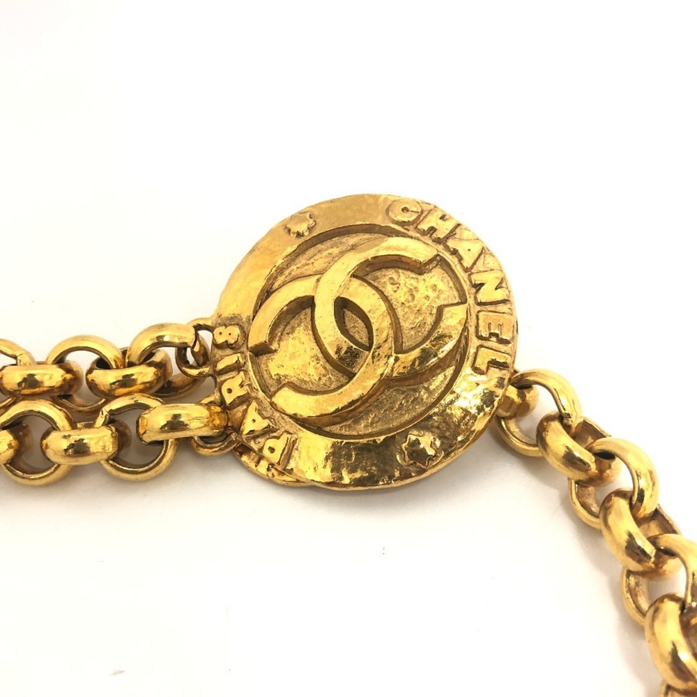 CHANEL Coco Mark Chain Belt Accessory Metal Women's Gold - Picture 3 of 7